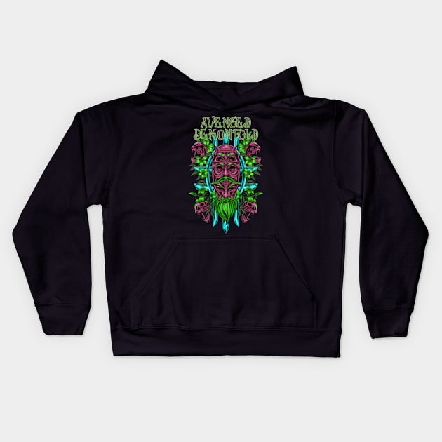 AVENGED DEMON FOLD Kids Hoodie by TOSSS LAB ILLUSTRATION